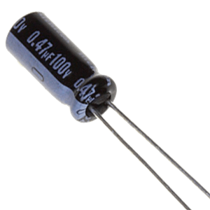 Capacitor Eletrolítico 0,47uf 04.00.00151 0,47uf 100V 