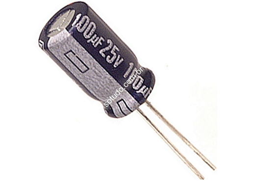 CAP. ELET. 100uf x 25V 04.00.0082 100uf x 25V
