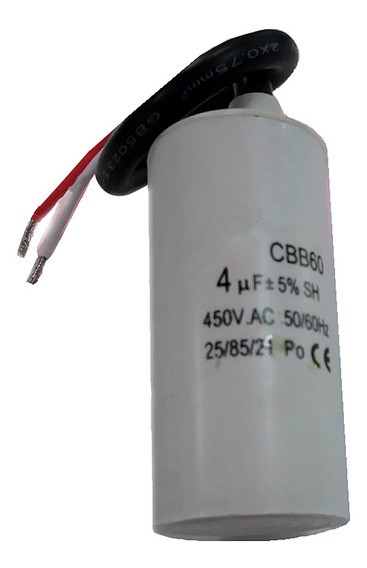 Capacitor partida motor 4UF x 380V/440V 04.03.0112 CAP. PARTIDA MOTOR 4UF x 380V/