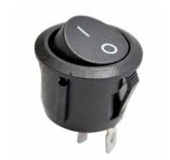 CHAVE KCD1-106-101 PRETA 2 POS REDONDA 05.00.0022 CHAVE KCD1-106-101 