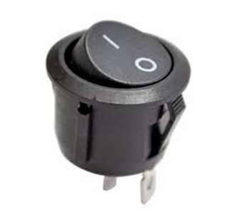 CHAVE KCD1-106-101 PRETA 2 POS REDONDA 05.00.0022 CHAVE KCD1-106-101  