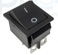 CHAVE KCD4 PRETA QUADRADA GRANDE 2 POS  05.00.0068  KCD4  