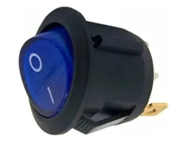 CHAVE KCD1-106N 2 POS AZUL REDONDA C/ILUMINAÇA 05.00.0083 KCD1 