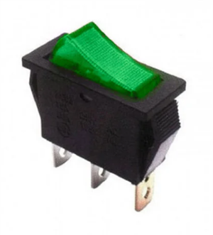 CHAVE KCD3 VERDE RETANGULAR C/ILUMINACAO 05.00.0097 KCD3 