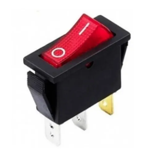 CHAVE KCD3 VERMELHA RETANG C/ILUMINACAO 05.00.0098 KCD3 