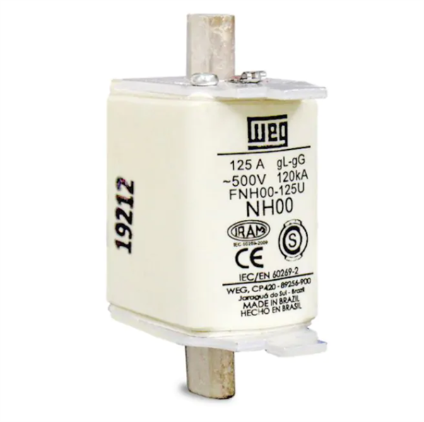 FUSIVEL 125NHG00B NH00 125A RETARDADO 13.01.0146 FUSIVEL 125NHG00B NH00 125A RE