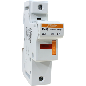 Base para fusível 1 polo 14X51 FH631 13.69.0004 BASE P/FUSIVEL 1 POLO 14X51 FH 