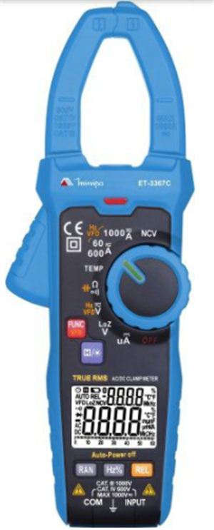 ALICATE AMPERIMETRO 6000 CAT4 600V TRUE RMS  NCV ET-3367C 16.15.0046 6000 CAT4 