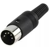 Plug Din P - 5 pinos macho 19.00.0021 PLUG P - 5 DIN MACHO 