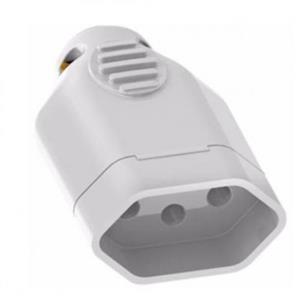 Plugue Fêmea 3P 10A Cinza 19.00.0075 3 PINOS ILUMI 10A 