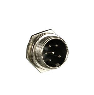 Conector Circular Macho 6 Vias 19.00.0219 Macho 6 vias 
