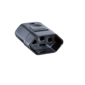 Plugue Fêmea 3P 20A Preto 19.28.0020 PLUG FEMEA 2P 20A PRETO 