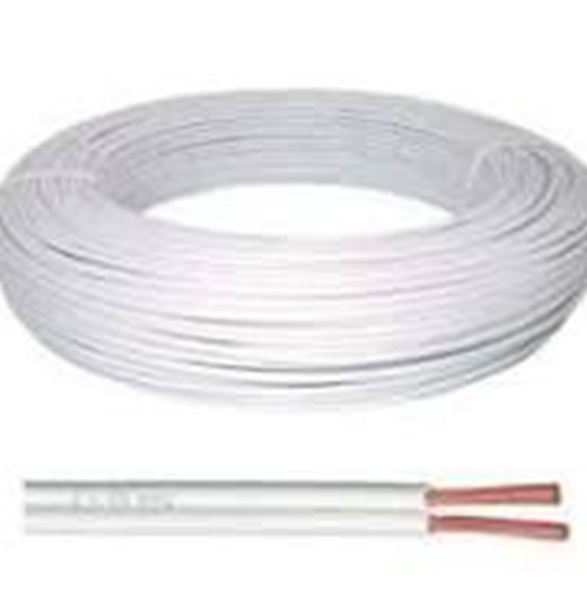 FIO PARALELO 2x24 ( 2x0,20mm ) BRANCO 27.00.0106 FIO PARALELO 2x24 ( 2x0,20mm )