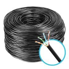 Cabo de rede 4 pares CAT5 E AZ / PT speedlan 27.00.0402 CABO DE REDE 4 PARES CAT5 E AZ