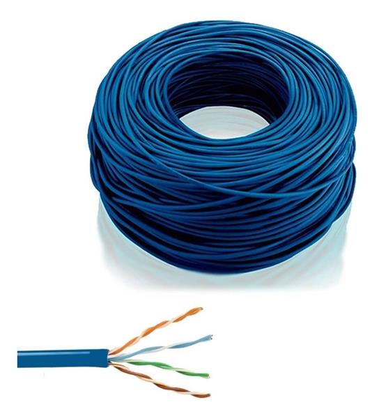 Cabo de rede 4 pares CAT6 - azul 27.00.0461 CABO DE REDE 4 PARES CAT6 - AZ