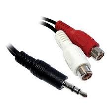 Cabo P2 x 2 RCA Fêmea - 1,5 Metros 30.00.0079 CABO P-2 + 2 RCA FEMEA- 1,5M