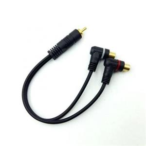 Cabo 2 RCA 90º Fêmea x 1 RCA Macho 30.00.0083 Cabo 2 RCA Fêmea x 1 RCA Macho 