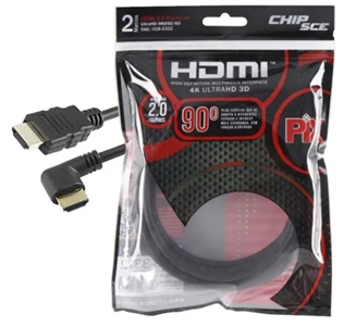 CABO HDMI 90 GRAUS 2M 4K 018-3322 30.00.0266 2M 4K 018-3322 
