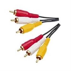 Cabo 3RCA - 5 Metros 30.00.0321 CABO 3 RCA + 3 RCA C/5M TBLACK 