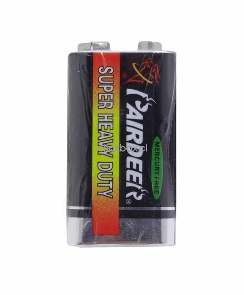 Bateria 9v 6F22 Pairdeer 31.00.0345 PILHA 9V COMUM 