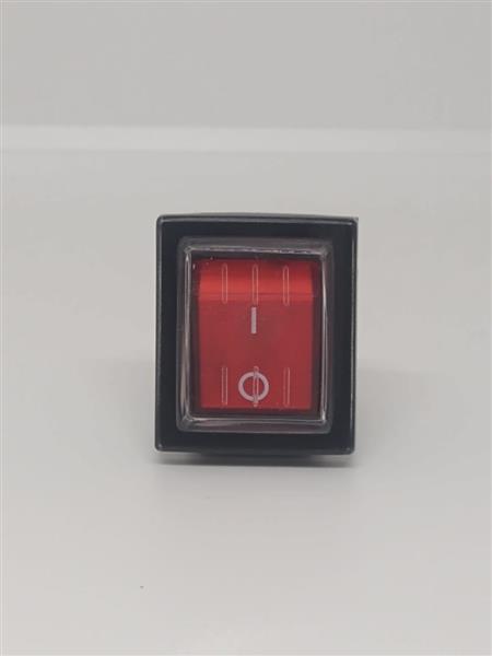 CHAVE 2 POSIÇÕES ILUMINADA C/CAPA SILICONE VERMELHA RS-201-1C-R220V 32.00.1279 RS-201-1