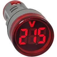 VOLTIMETRO VT-22 MM P/ PAINEL VERMELHO 34.71.0153 VOLTIMETRO VT-22 MM P/ PAINEL  