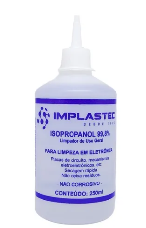 ALCOOL ISOPROPILICO 250 ML IMPLASTEC 35.00.0002 250 ML IMPLASTEC