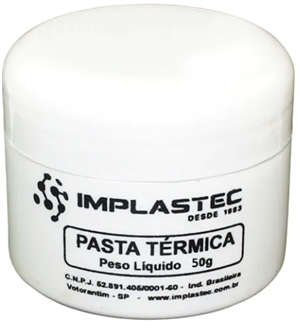 PASTA TERMICA 50G IMPLASTEC 35.00.0063 50G IMPLASTEC 