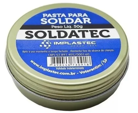 PASTA DE SOLDA 50G SOLDATEC IMPLASTEC 35.00.0157 50G SOLDATEC IMPLASTEC