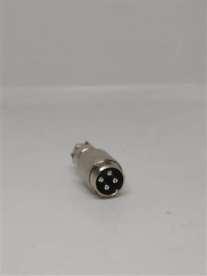 CONECTOR CIRCULAR MIKE 04 VIAS MACHO P/CABO-3162A 40.02.1201 P/CABO-3162A 