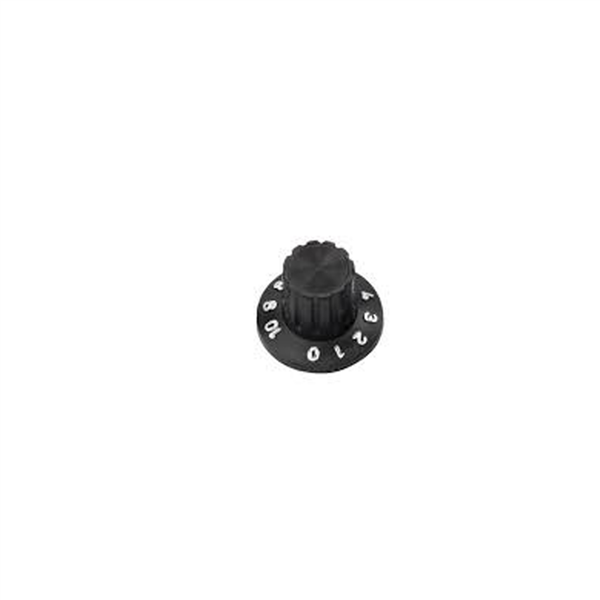 Knob estriado preto com parafuso 41.00.0122 KNOB ESTRIADO PRETO C/ PARAFUS