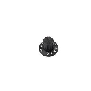 Knob estriado preto com parafuso 41.00.0122 KNOB ESTRIADO PRETO C/ PARAFUS 