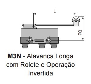 Chave Fim de Curso M3N KAP 41.00.1348 MICRO CHAVE M3N