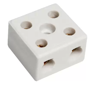 CONECTOR PORCELANA BIPOLAR 6MM  30A 41.00.1415 6MM  30A 