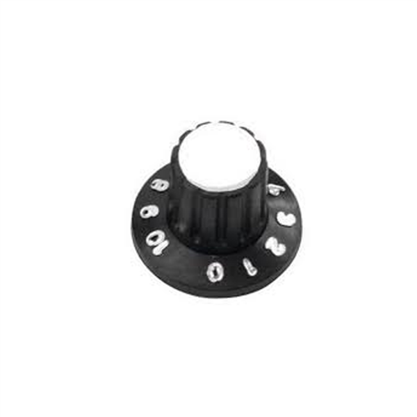 Knob estriado grande com parafuso branco 41.00.2067 KNOB ESTRIADO GRANDE C/ PARAFU