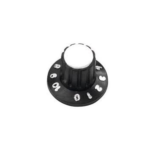 Knob estriado grande com parafuso branco 41.00.2067 KNOB ESTRIADO GRANDE C/ PARAFU 