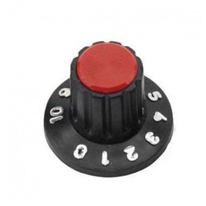 KNOB C/ PARAFUSO PRETO C/ VERMELHO 41.00.2100 PARAFUSO PRETO C/ VERMELHO 