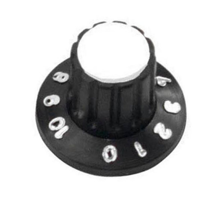 KNOB C/ PARAFUSO PRETO C/ VERMELHO 41.00.2101 C/ PARAFUSO PRETO C/ BRANCO