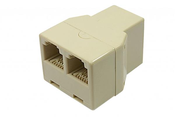 Adaptador RJ11 Fêmea x 2 RJ11 Fêmea 41.00.2154 RJ11F X 2 RJ11 F 
