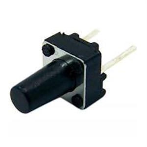 Chave TACT retangular 5mm 2 terminais 43.00.0012 CHAVE TACT RETANGULAR 5MM 2 TE 