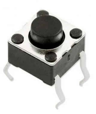 CHAVE TACT - 4 TERMINAIS 6X6 4,3 MM 023-1105 43.00.0014  4 TERMINAIS 4,3 MM