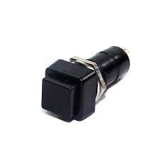 Chave Push Button QD com retenção preto 43.00.0306 CHAVE PUSH BUTTON QD 