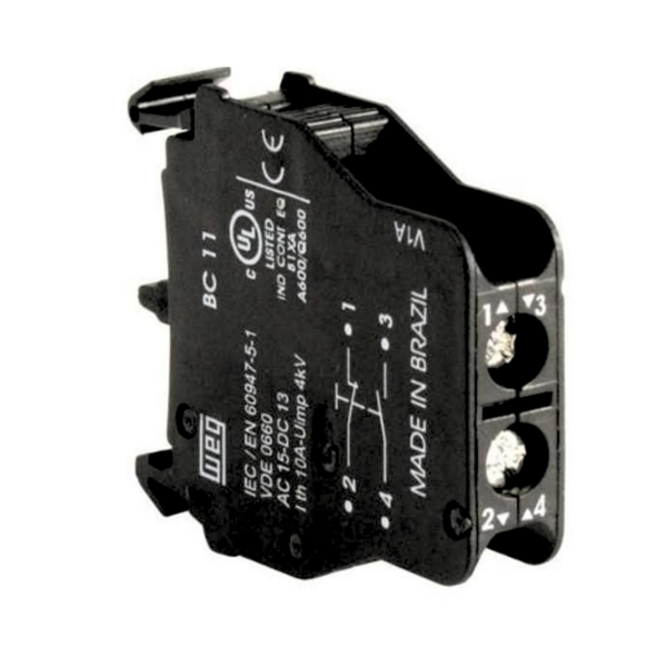 BLOCO DE CONTATO WEG BCLL11 1NA+1NF P/ CONT. CWL 14247666 53.00.0584 BCLL11 14247666