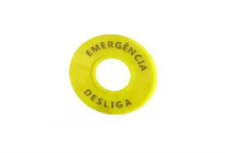 Plaqueta Emergência/Desliga HB2-PE1 53.00.1038  HB2-PE1 