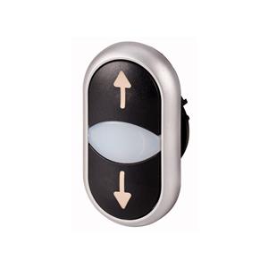 Botão M22-DDL-S-X7/X7 Frontal Preto/preto 53.00.1325 M22-DDL-S-X7/X7 