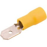 Terminal Faston AM macho pré isolado 6,0mm (furo 6,3) 53.00.2124 TERM. FASTON AM MACHO P/ISOL.6