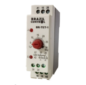 TEMPORIZADOR RETARDO NA ENERGIZAÇÃO BR-TET-1-30SEG 220VCA 55.80.0001 BR-TET-1-30SEG 220VCA 