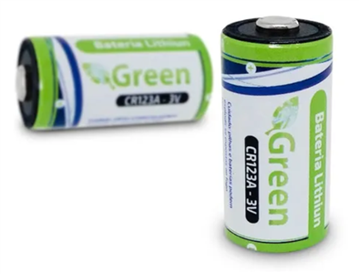 BATERIA 3V LITHIUM CR123 -1300AMAH -GREEN 67.00.0113 CR123 