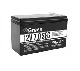 Bateria Selada 12V 7A Green 70.00.0002 BATERIA 12V 07A SELADA  
