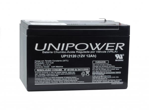 Bateria Selada 12V 12A Unipower 70.00.0029 BATERIA 12V 12A SELADA 